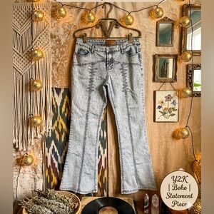 Boho jeans bell bottom flare 13 Stylish  Women Jeans with Unique Stitched Seams